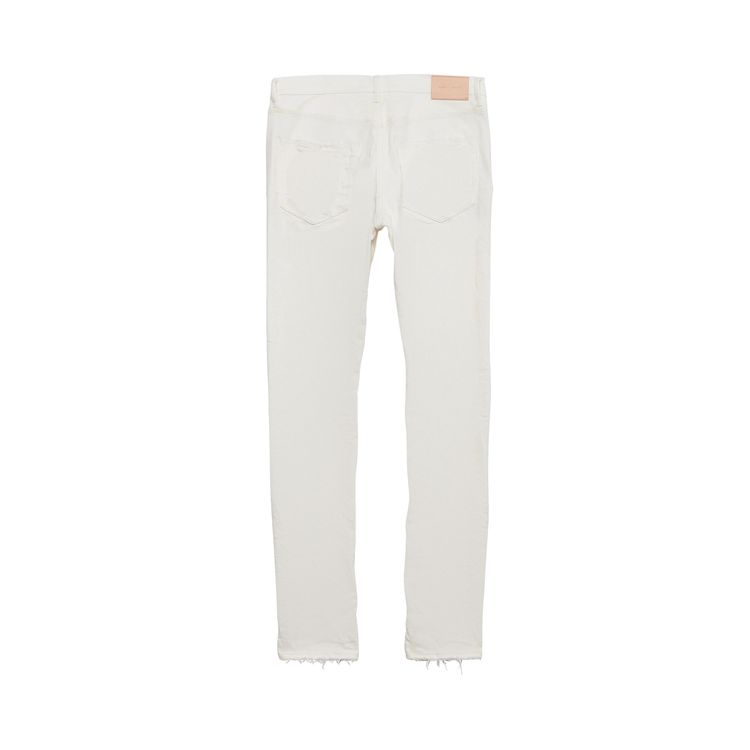PURPLE BRAND Low Rise Skinny Jeans Optic White