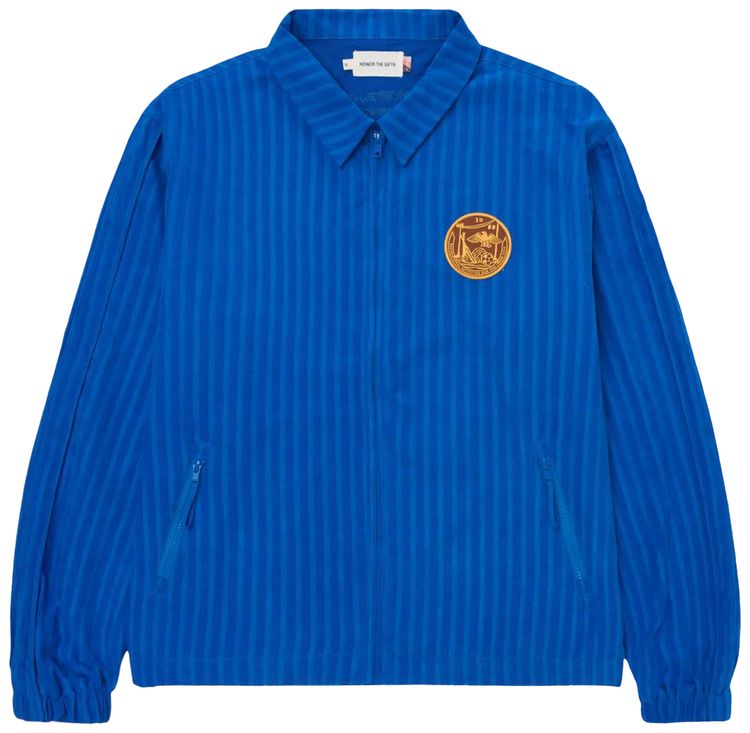 Honor The Gift Striped Anorak Jacket Blue