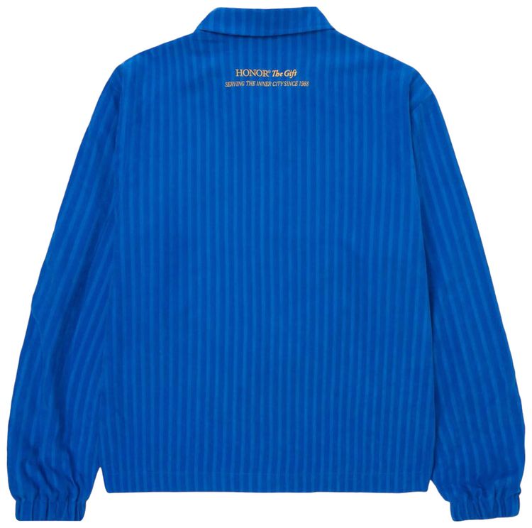 Honor The Gift Striped Anorak Jacket Blue