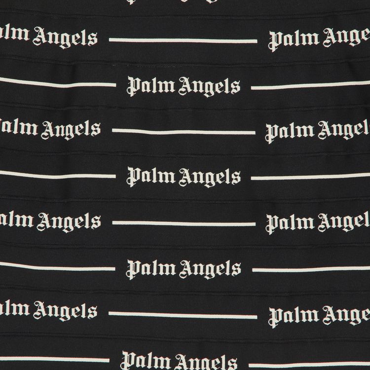 Palm Angels Classic Logo Tape Mini Skirt BlackOff White
