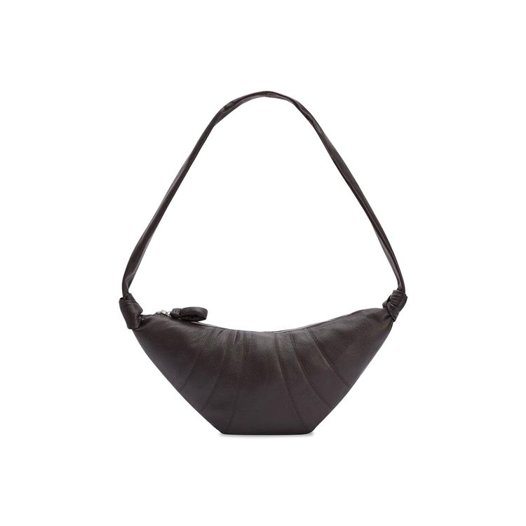 Lemaire Soft Grain Medium Croissant Bag Dark Chocolate