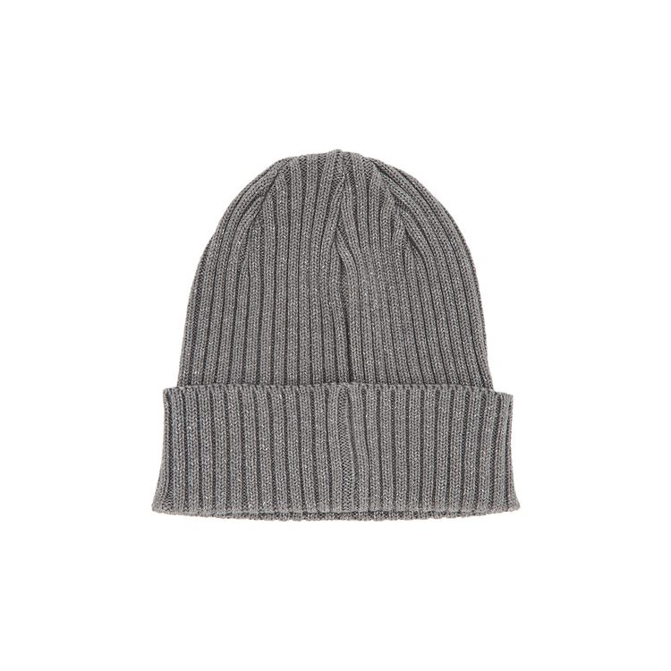 Supreme Overdyed Beanie Metallic Silver