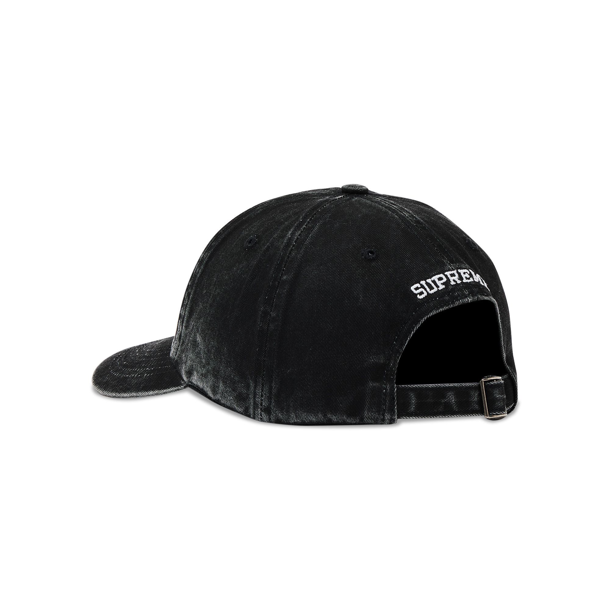 Buy Supreme Pigment Coated S Logo 6 Panel 'Black' - SS25H24