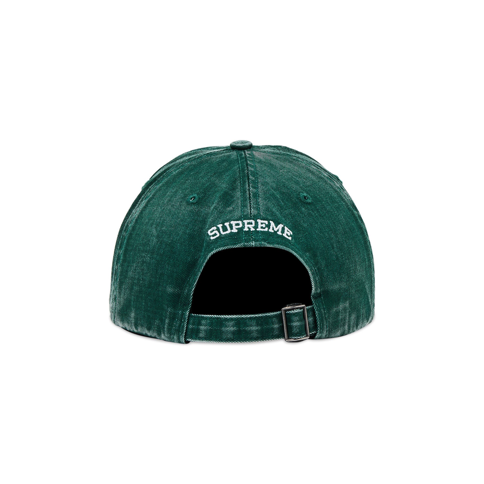 Buy Supreme Pigment Coated S Logo 6 Panel 'Dark Green