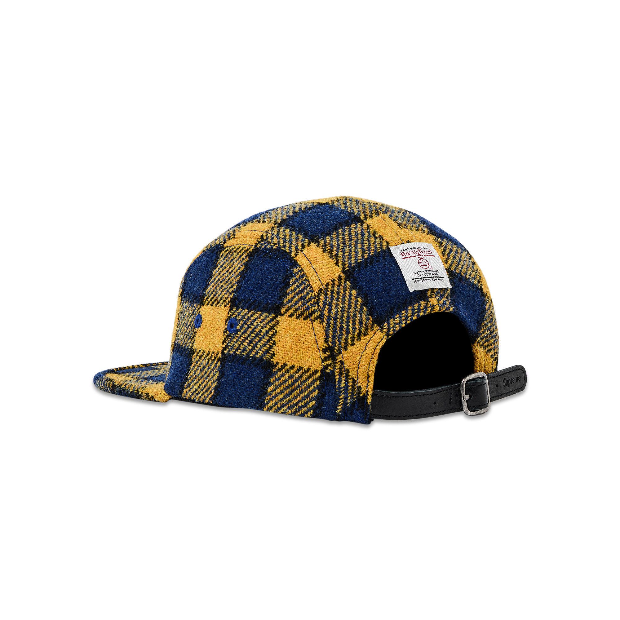 Buy Supreme Harris Tweed Camp Cap 'Yellow Plaid' - SS25H39 YELLOW