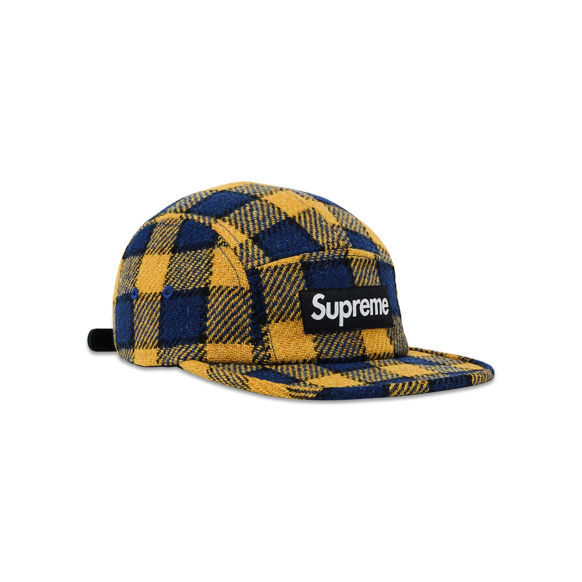 Buy Supreme Harris Tweed Camp Cap 'Yellow Plaid' - SS25H39 YELLOW