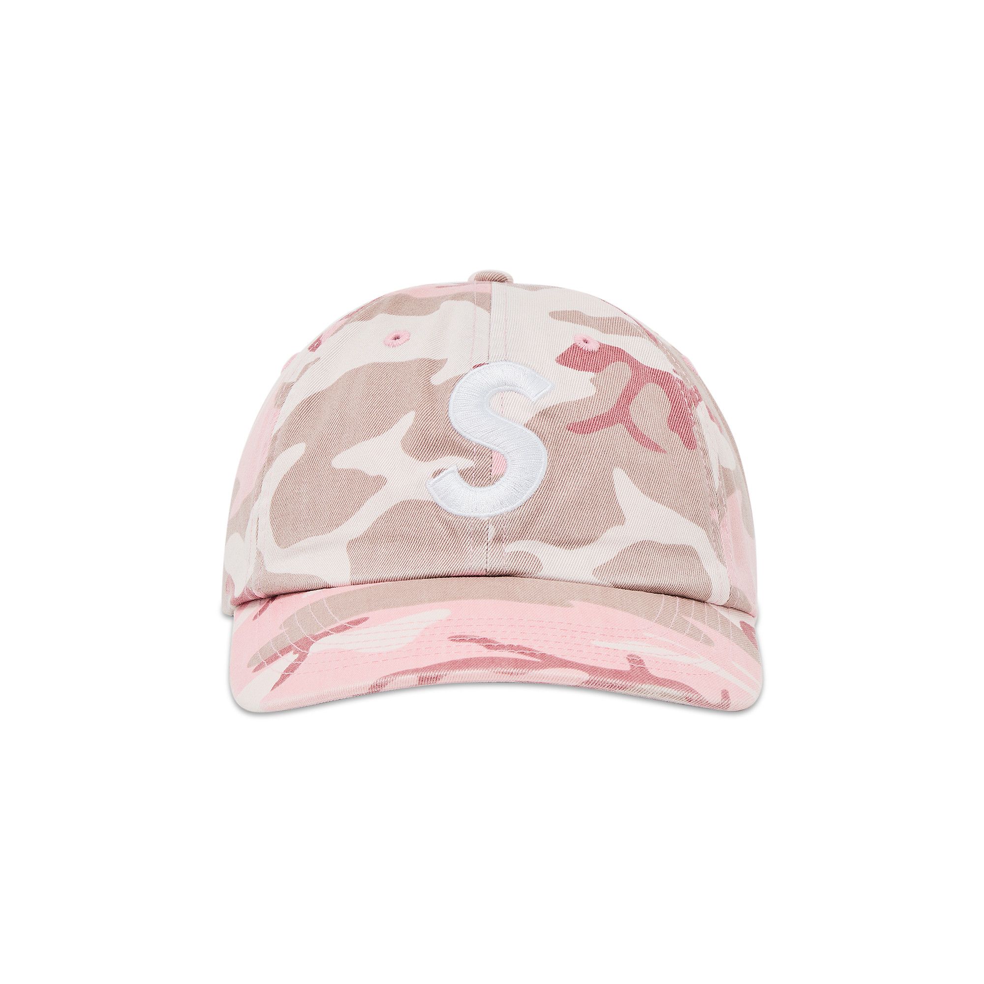 Supreme Pigment Coated S Logo 6-Panel Pink Camo – LacedUp