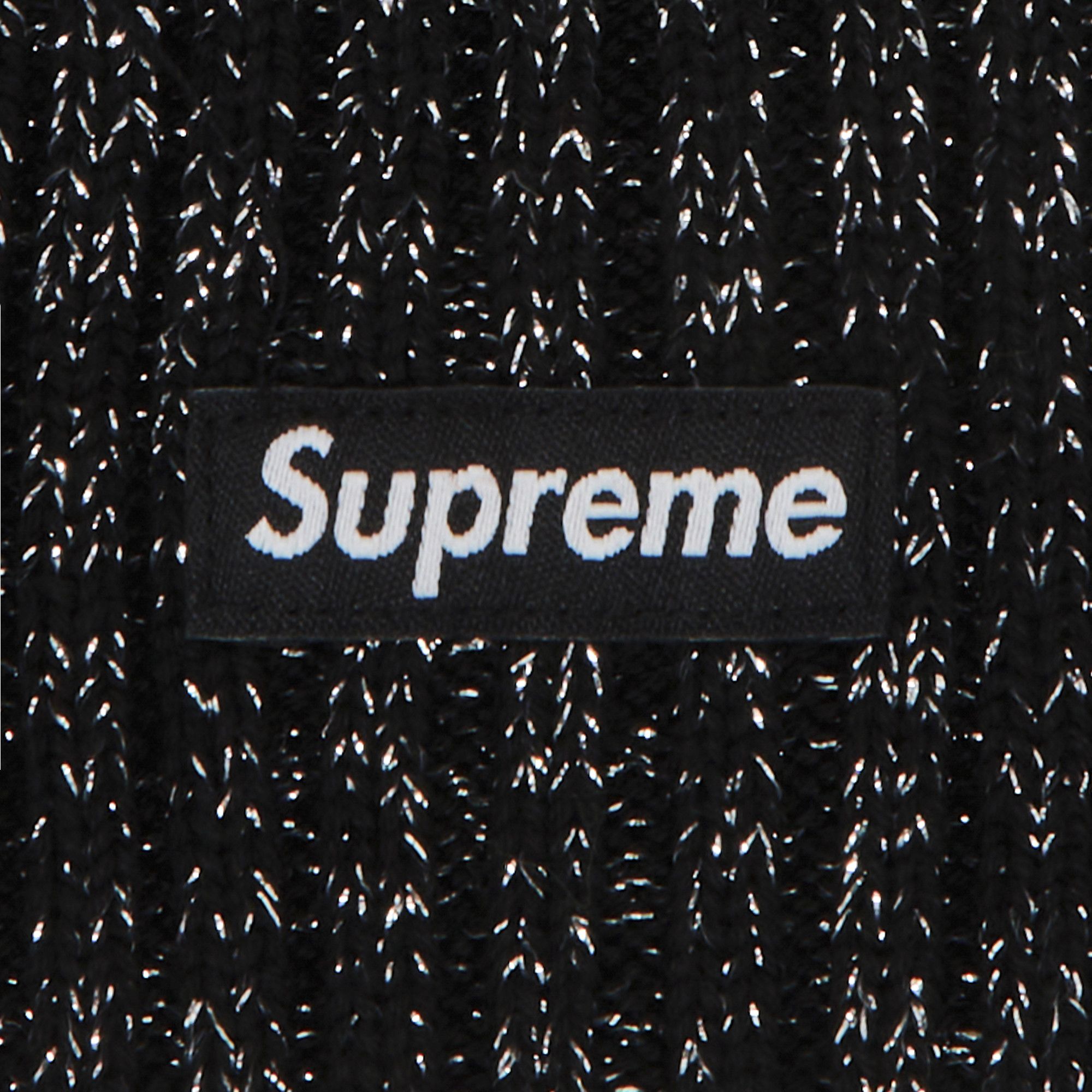 Buy Supreme Overdyed Beanie 'Metallic Black' - SS25BN3