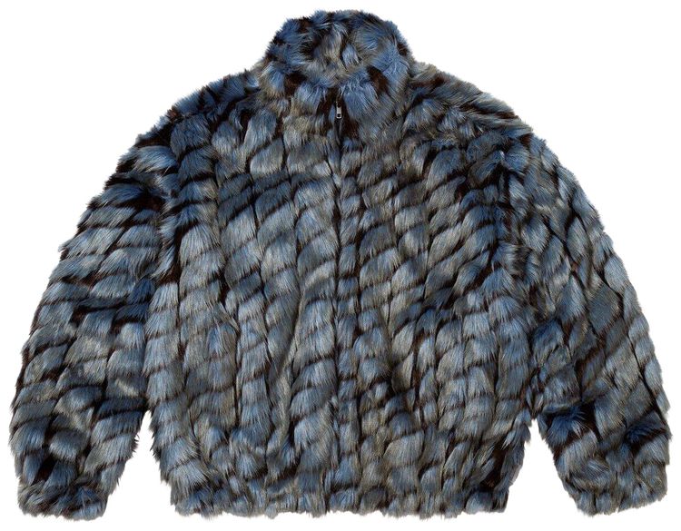 Supreme 2 Tone WINDSTOPPER Faux Fur Jacket Blue