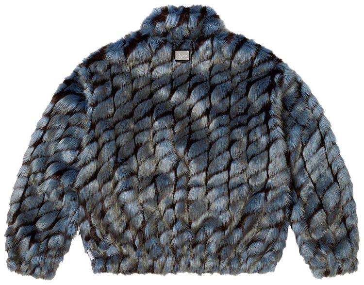 Supreme 2 Tone WINDSTOPPER Faux Fur Jacket Blue