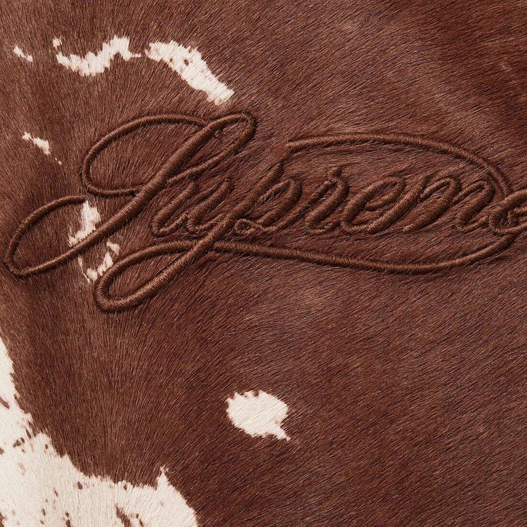 Buy Supreme Ponyhair Varsity Jacket 
