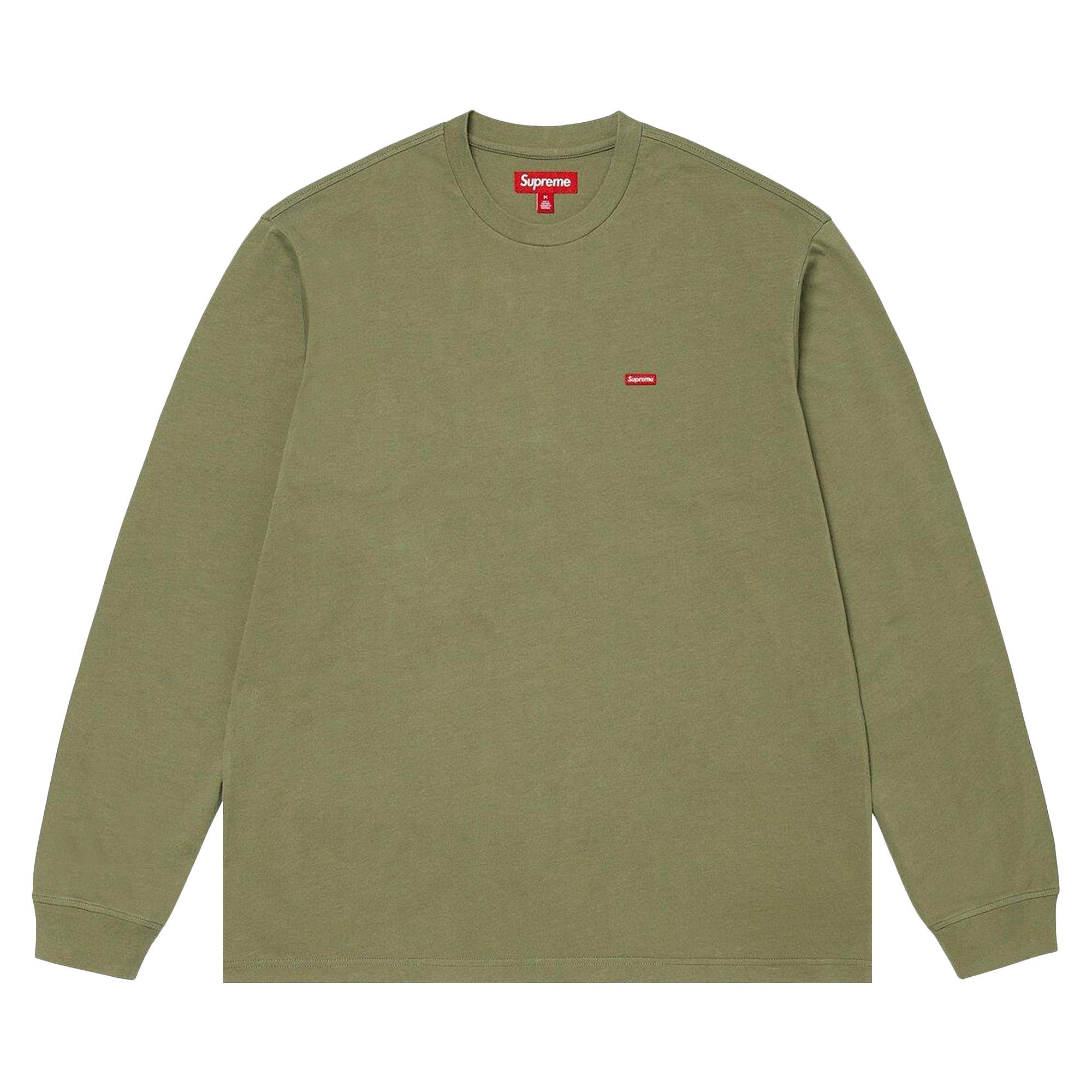 Buy Supreme Small Box Long-Sleeve Tee 'Washed Olive' - SS25KN3