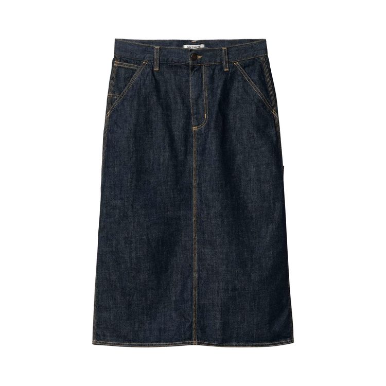 Carhartt WIP Single Knee Skirt Blue Rinsed