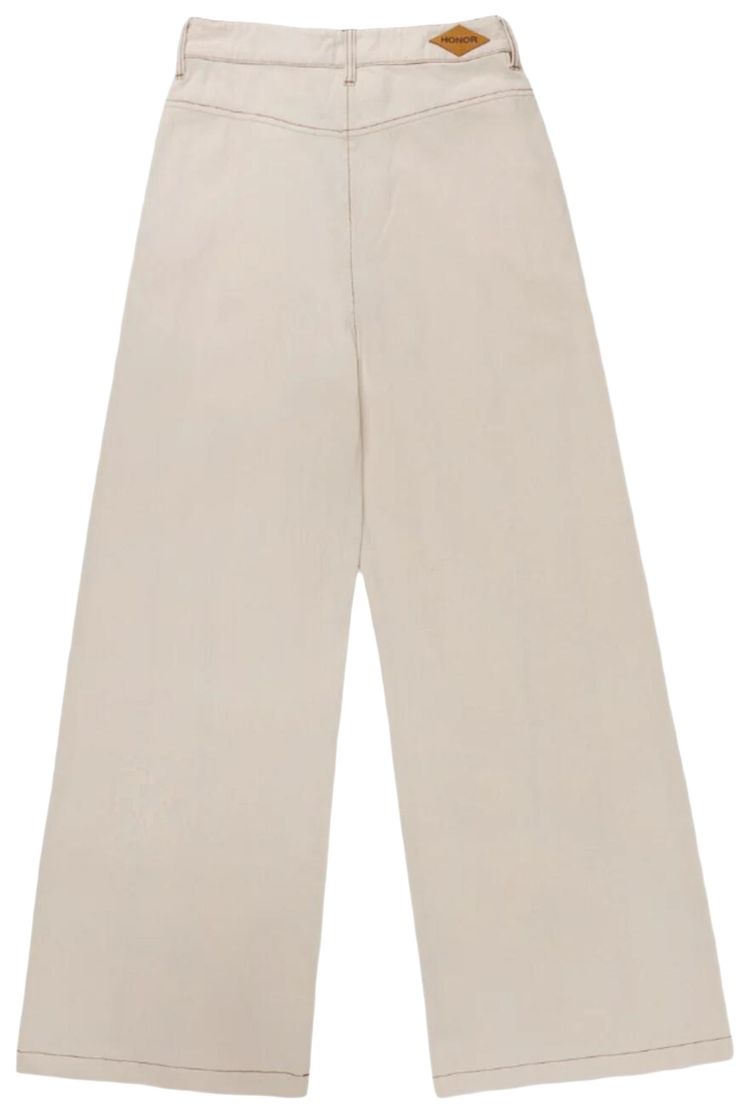 Honor The Gift Tailored Curved Pant Cream