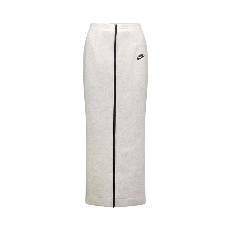 Nike Sportswear Tech Fleece Slim Maxi Skirt Light GreyHeatherBlack