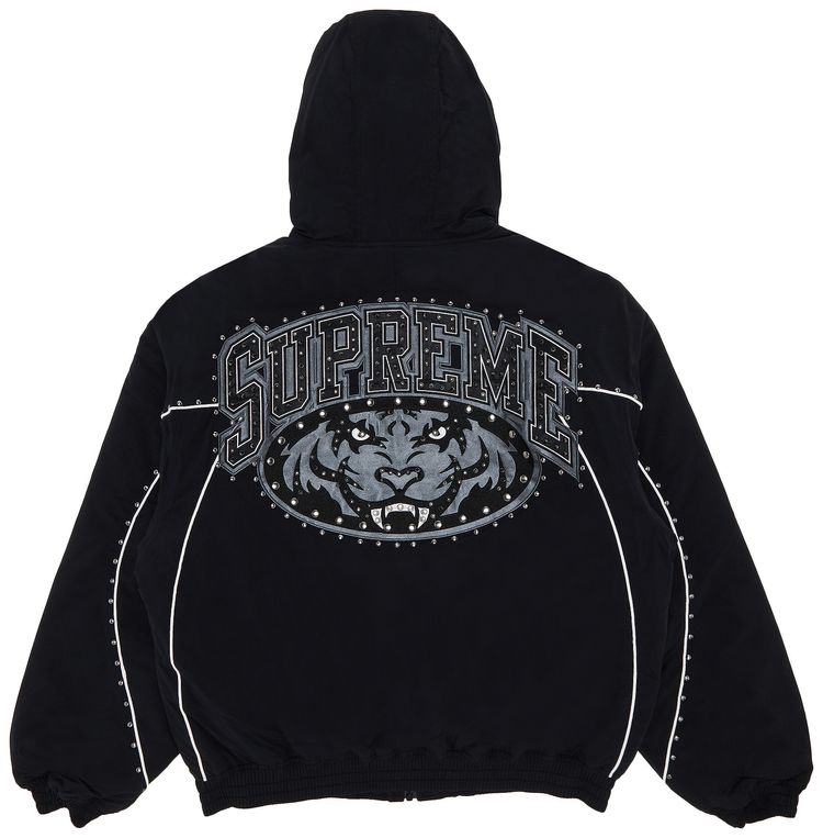 Supreme Studded Stadium Jacket Black