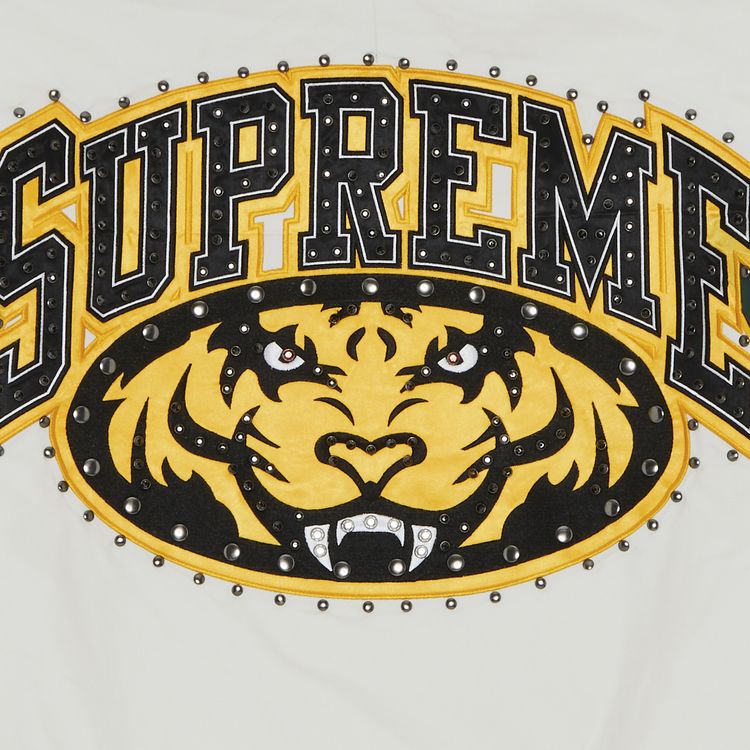 Supreme Studded Stadium Jacket White