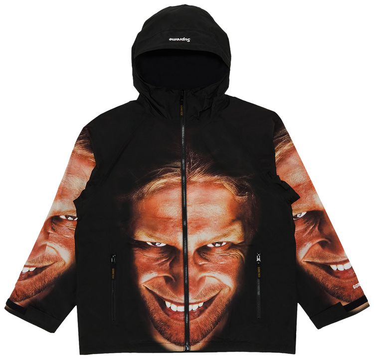 Supreme x Aphex Twin Reversible GORE TEX Hooded Jacket Black