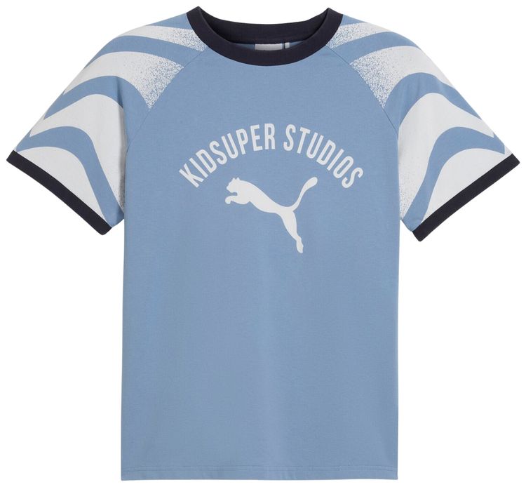 Puma x KidSuper Ringer Tee Blue