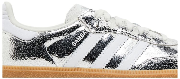 Wmns Samba OG Silver Metallic Cracked Leather