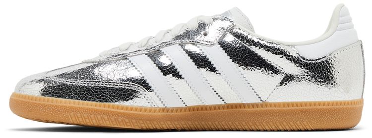 Wmns Samba OG Silver Metallic Cracked Leather