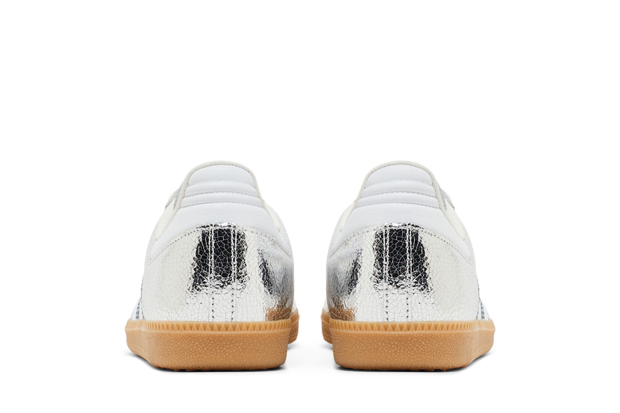 Womens adidas Originals Samba OG Silver Metallic Crackled