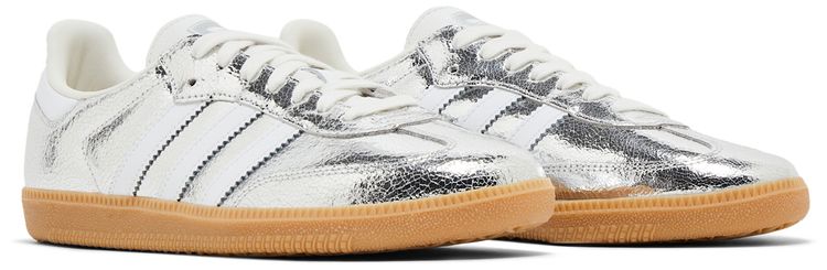 Wmns Samba OG Silver Metallic Cracked Leather