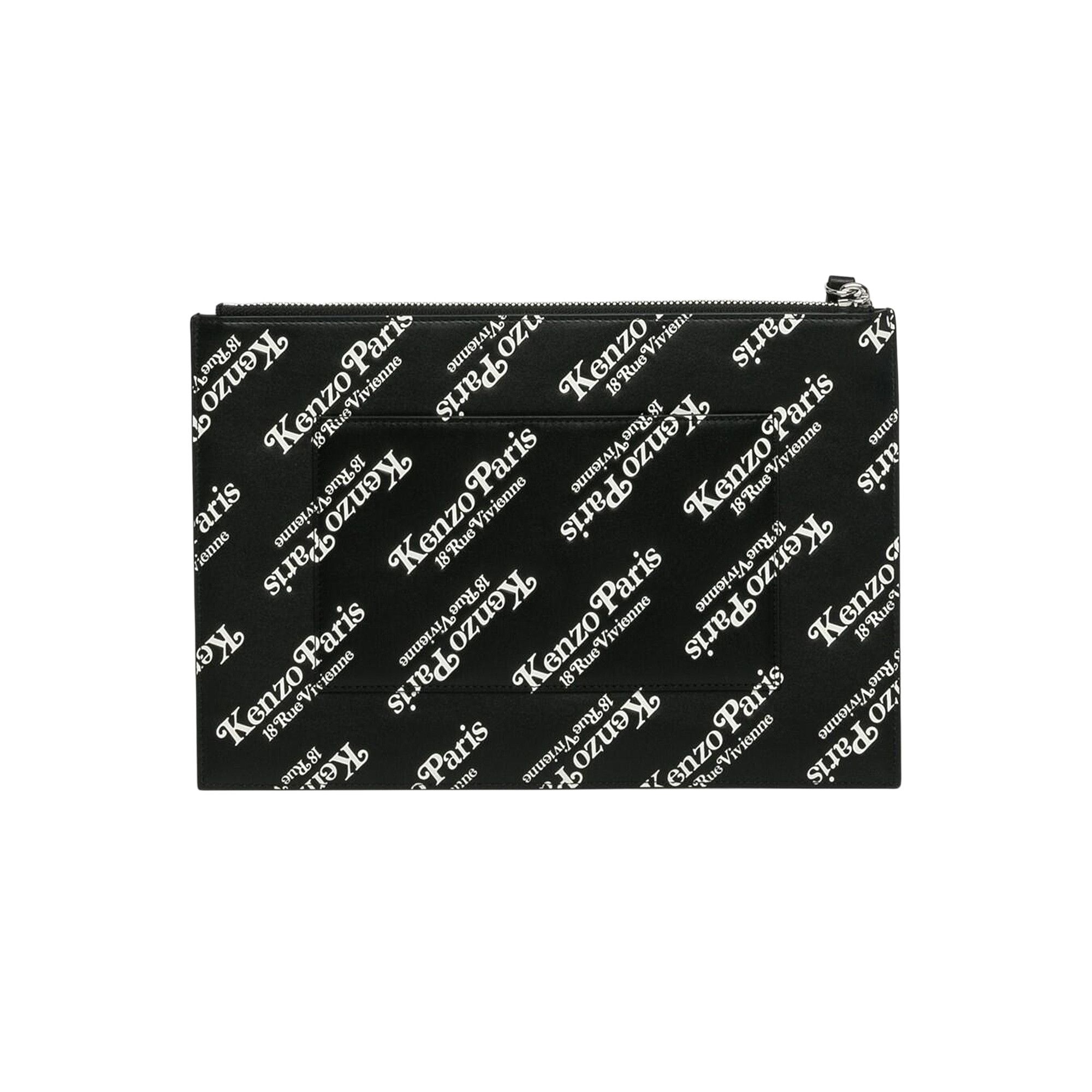 Konyagoromö Buy Kenzo Large leather Kenzogram Pouch 'Black' - FE55PM512L45 99