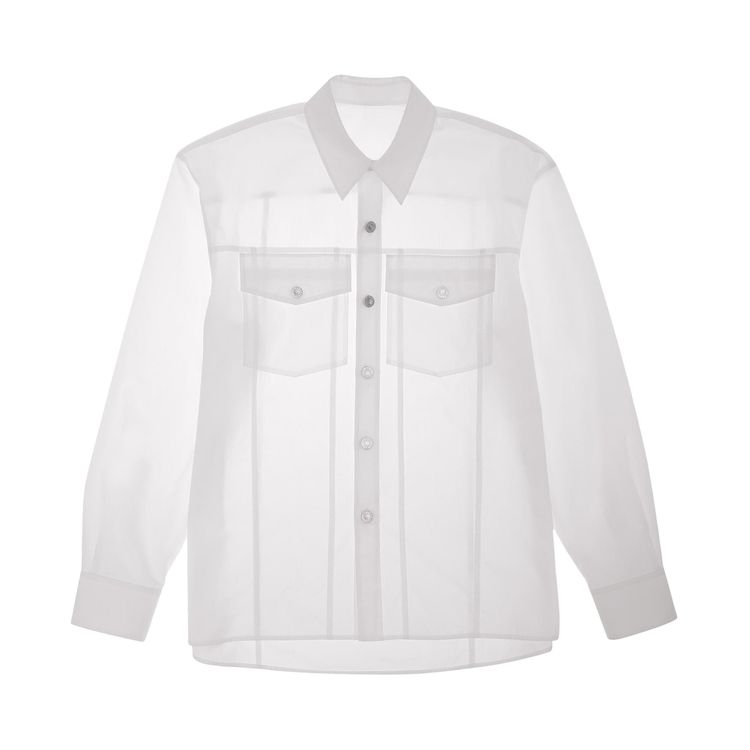 Helmut Lang Poplin Trucker Shirt White