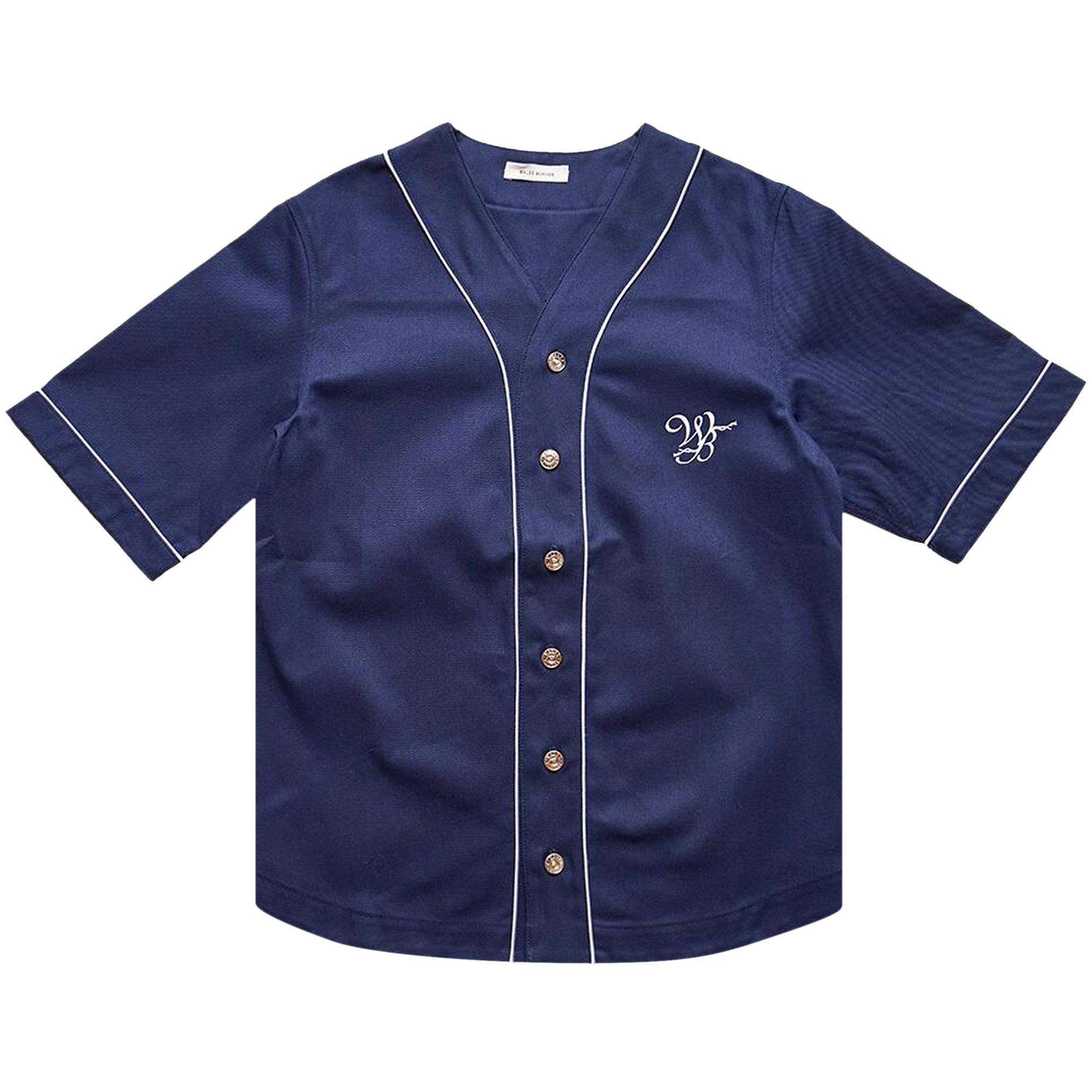 Buy Wales Bonner Freestyle Shirt 'Navy' - MA24SH18 CO15 599