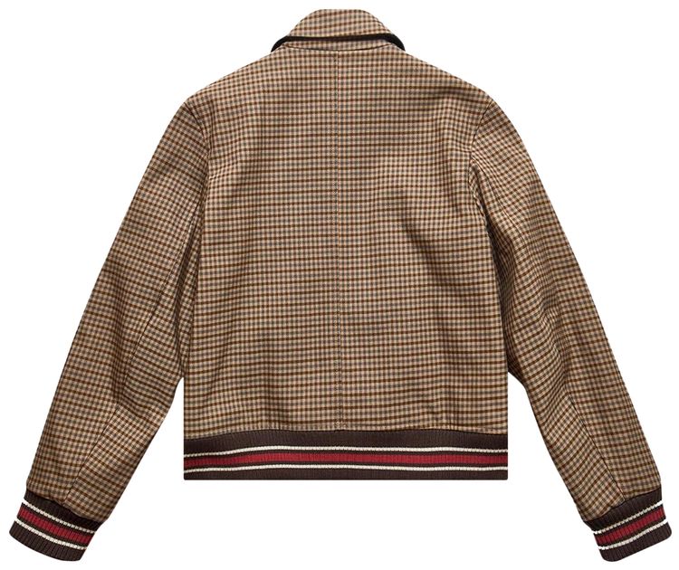 Wales Bonner Homecoming Varsity Jacket BeigeBrown