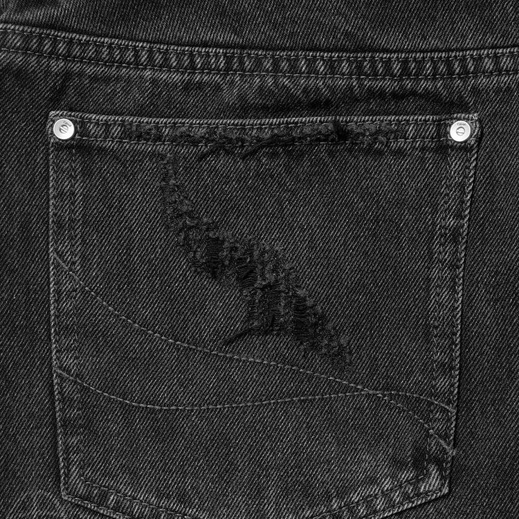 Mastermind Japan x C2H4 Totem Laser Jeans Faded Black