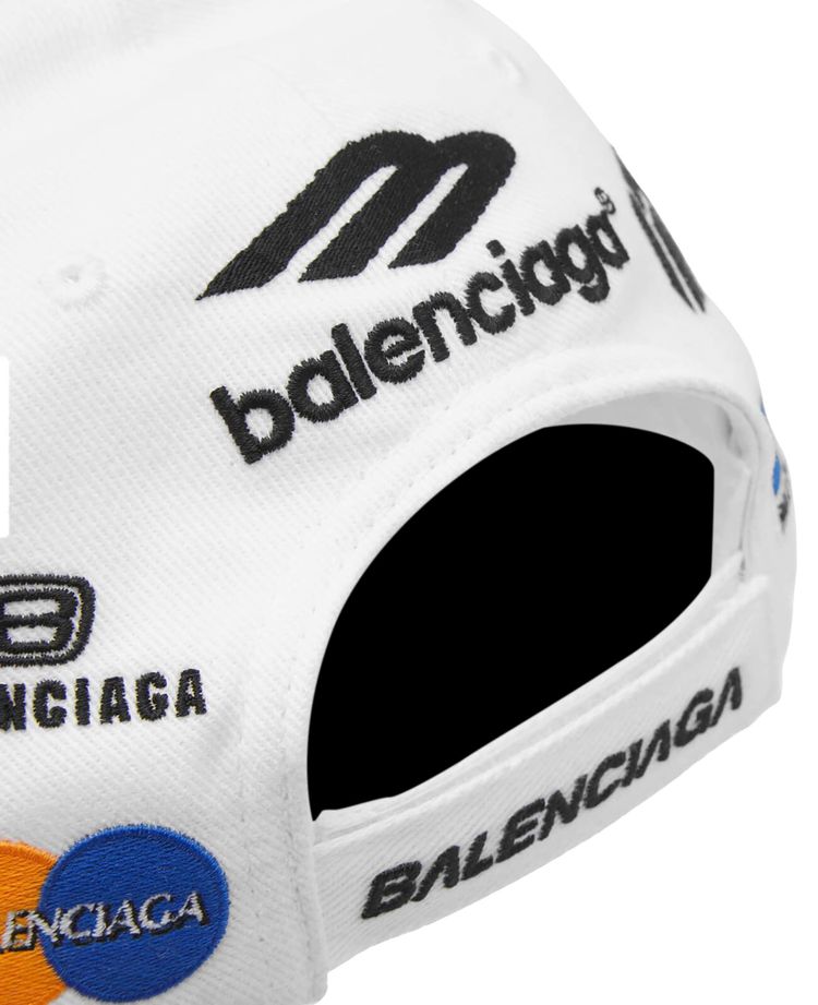 Balenciaga Top League Cap White