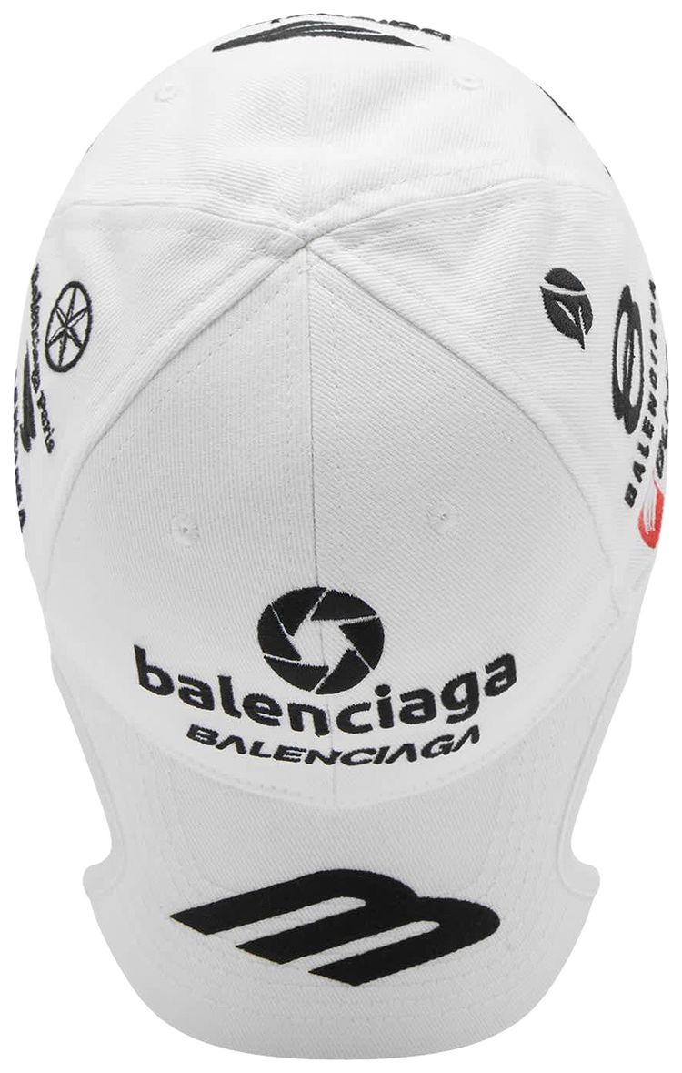 Balenciaga Top League Cap White