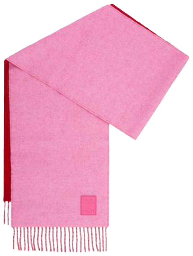 Loewe Logo Scarf PinkRed