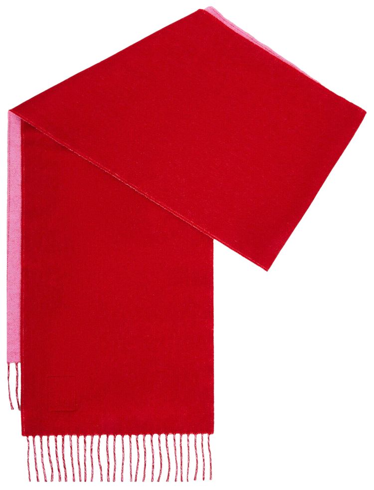Loewe Logo Scarf PinkRed