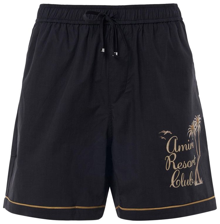 Amiri Twisted Palms Short Black