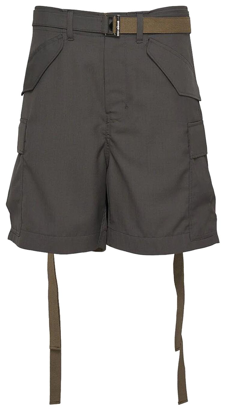 Sacai Suiting Shorts Khaki