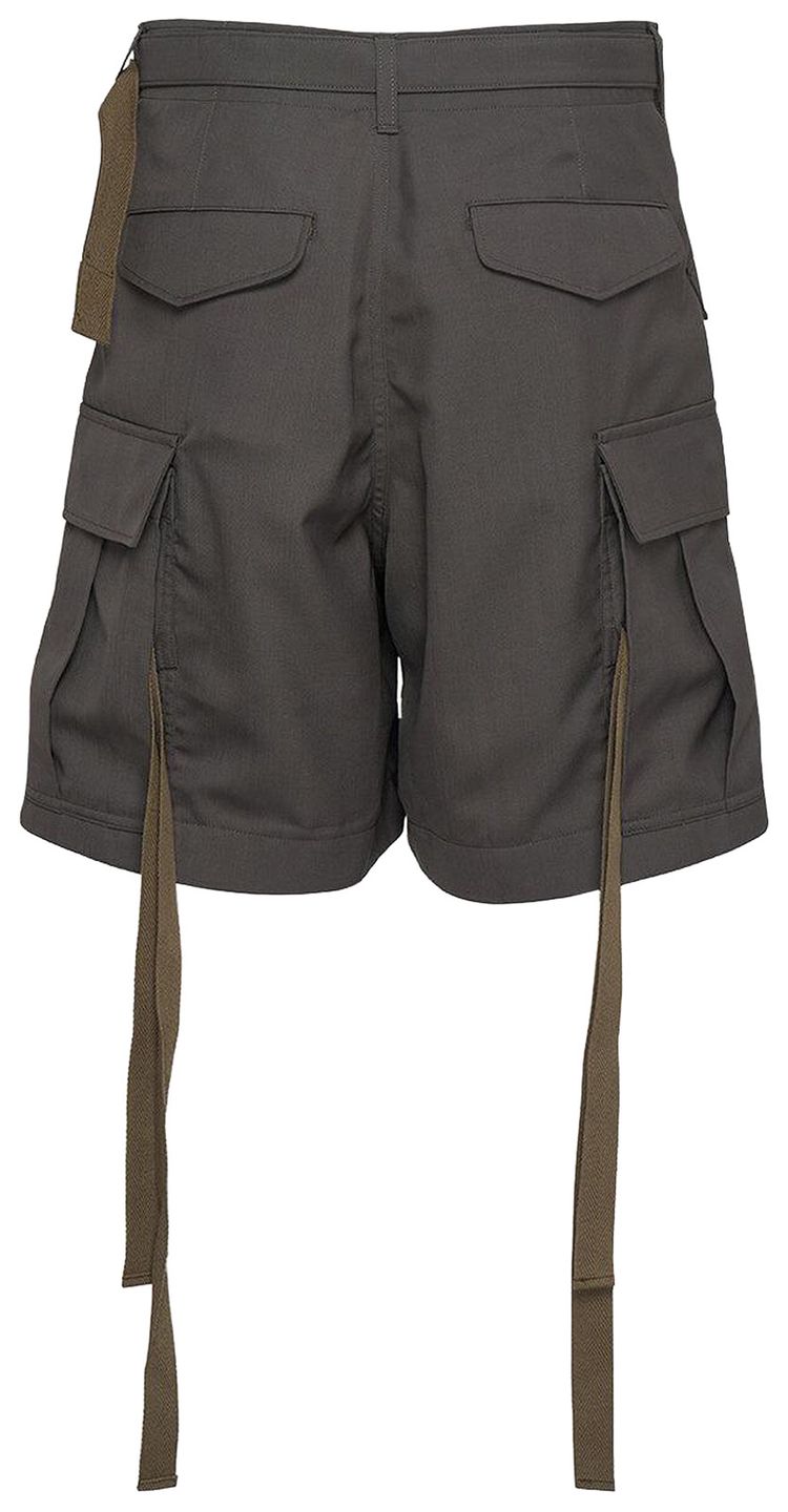 Sacai Suiting Shorts Khaki