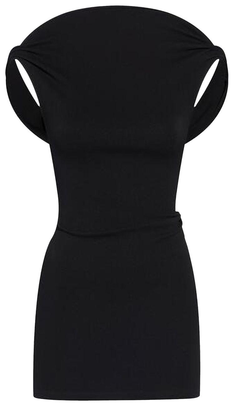 Jacquemus Bordo Mini Dress Black