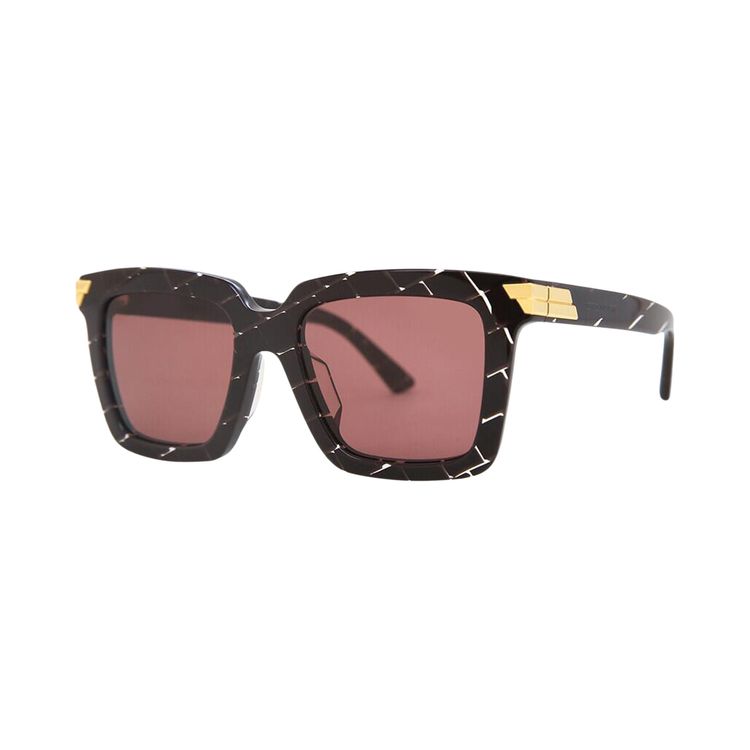 Bottega Veneta BV1005S 009 Square Sunglasses - Burgundy / Pink Bottega Veneta Womens Square/Rectangle Burgundy Burgundy  main image 4