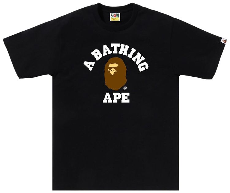 BAPE College Tee Black
