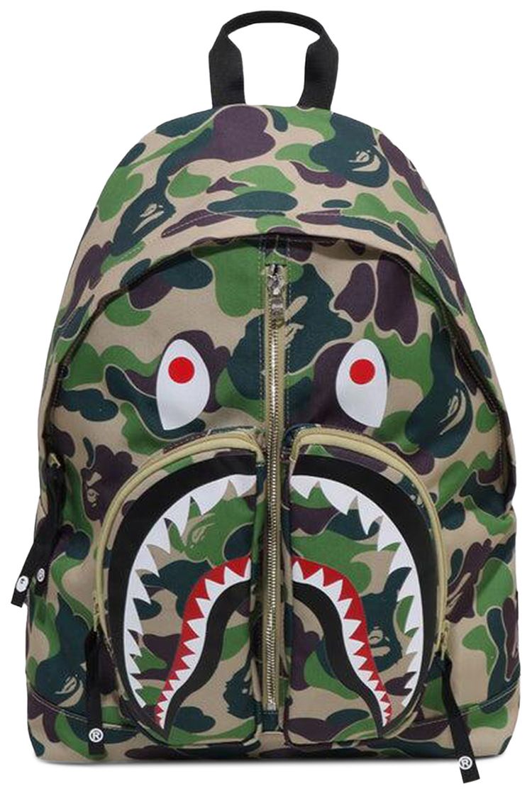BAPE ABC Camo Shark Daypack Green