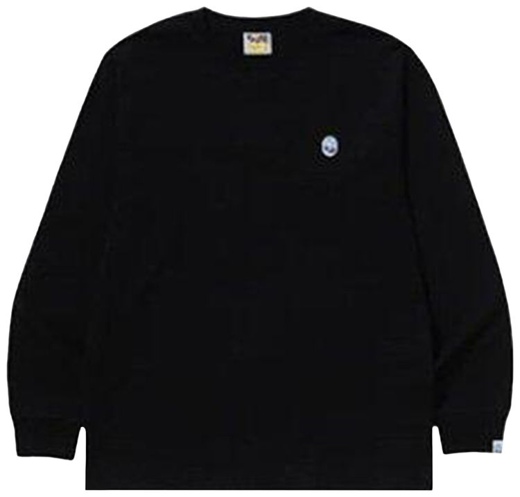 BAPE ABC Camo One Point Long Sleeve Tee BlackBlue