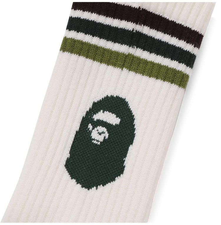BAPE Line Socks Green