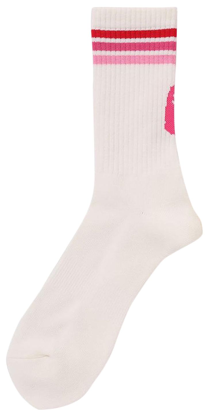BAPE Line Socks Pink