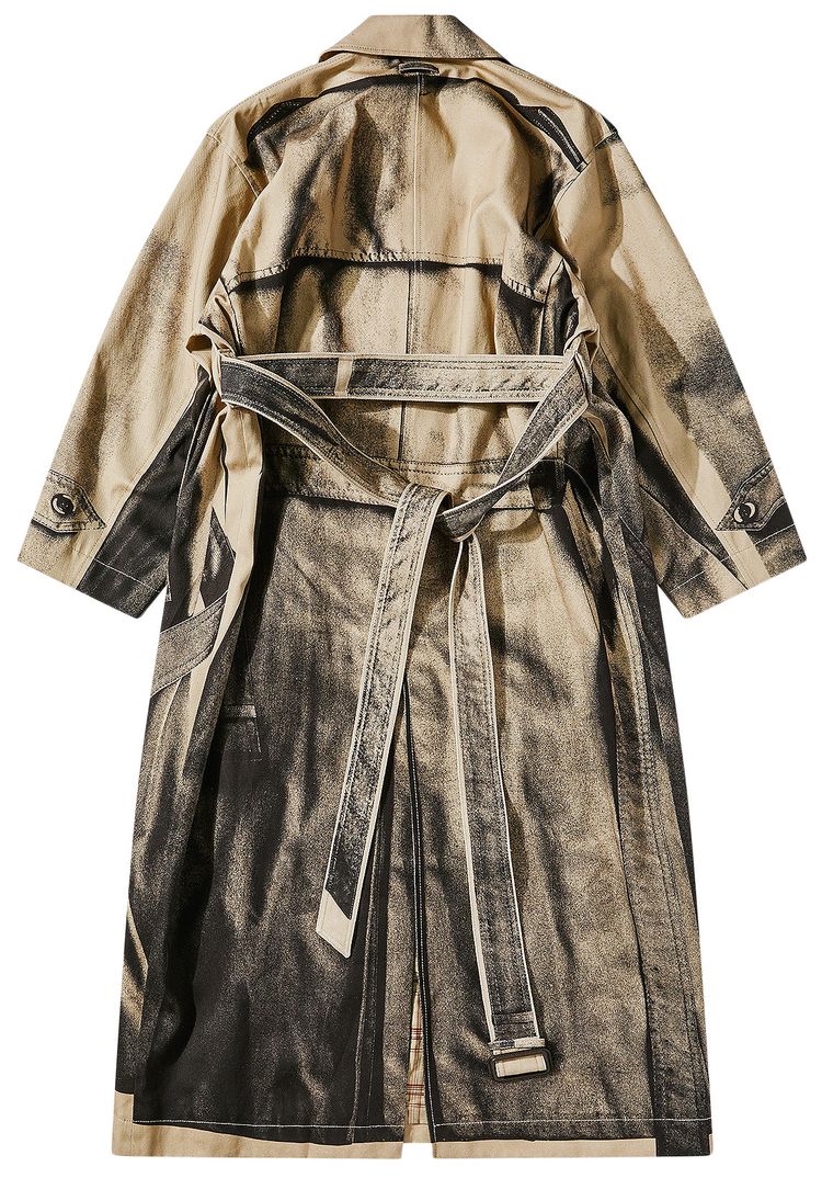 Jean Paul Gaultier Trompe LOeil Trench Coat SandBlack