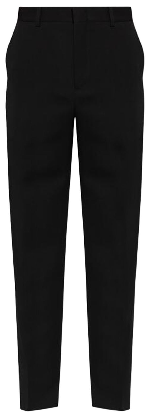 Gucci Logo Embroidery Wool Pants Black