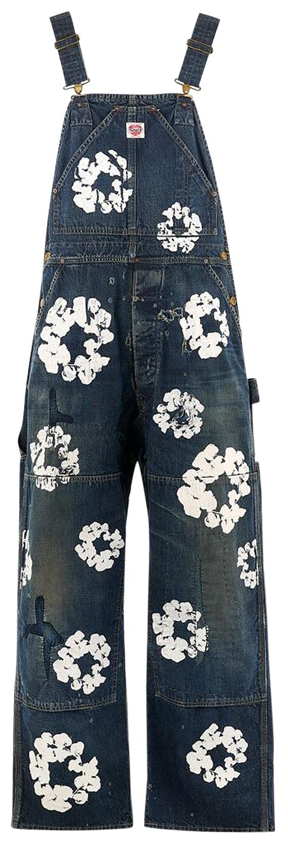 SAINT Mxxxxxx x Denim Tears Wreath Overalls Blue