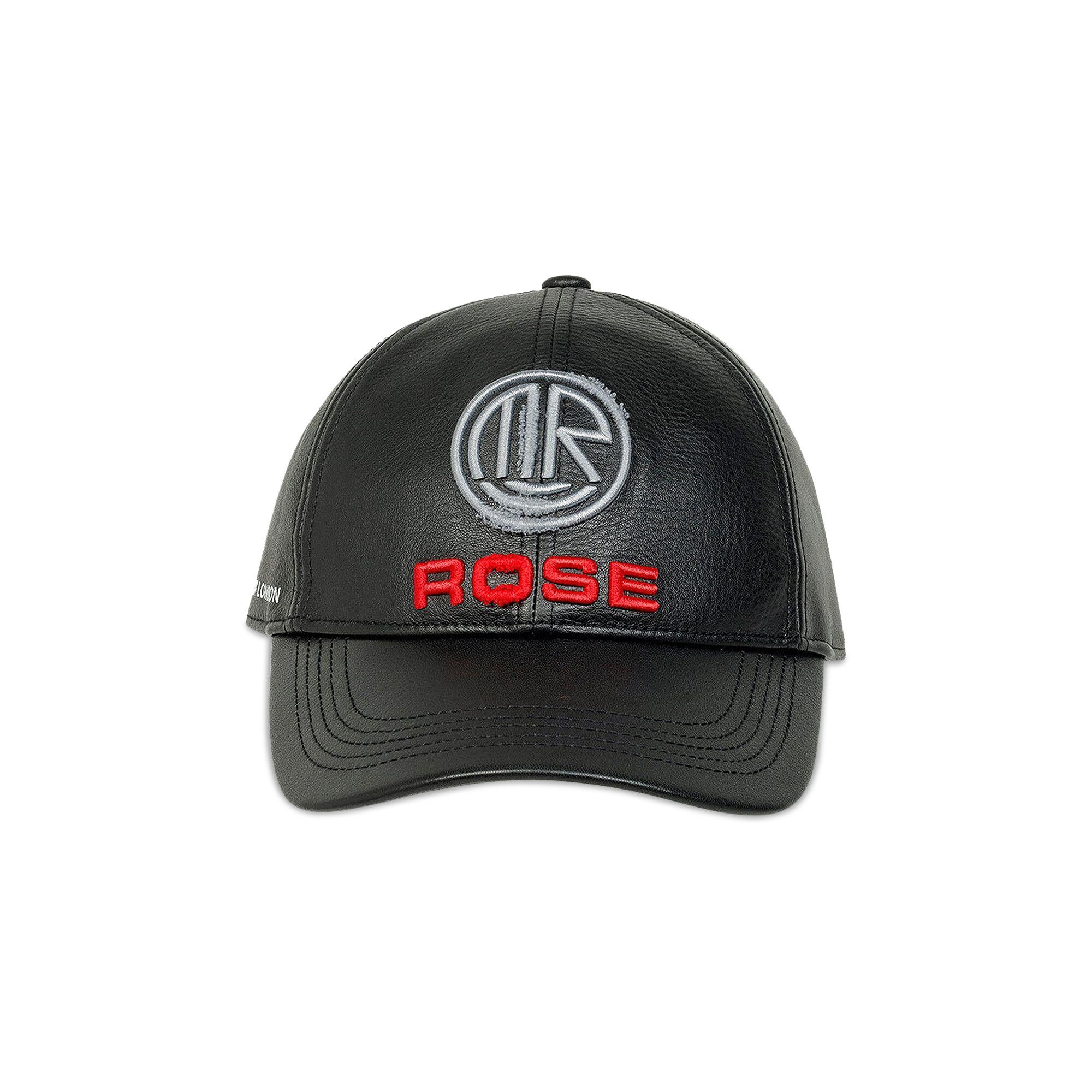 Buy Martine Rose Leather Cap 'Black' - 1170LP09001 BLAC | GOAT